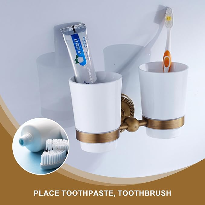 Double Toothbrush Holder