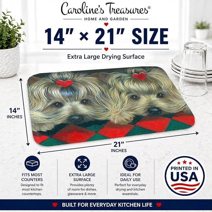 Yorkshire Terrier Yorkie 2 Hearts