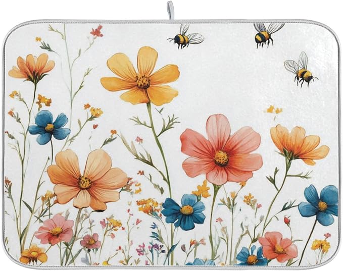 Red Wildflower Bees