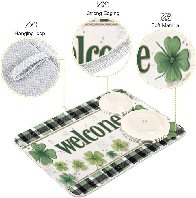 clovers and a plaid welcome