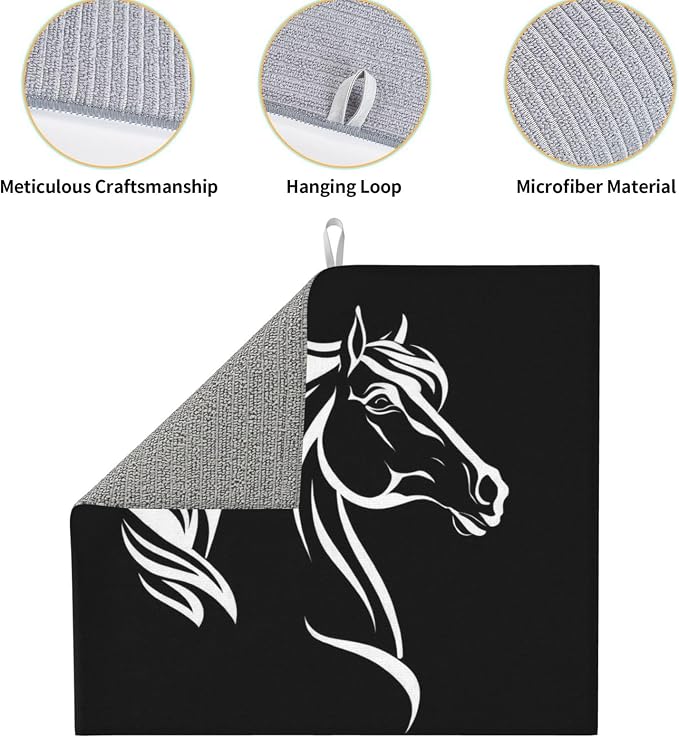 White Horse Silhouette Black
