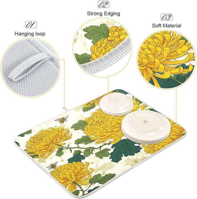 Bees and Fall Chrysanthemums