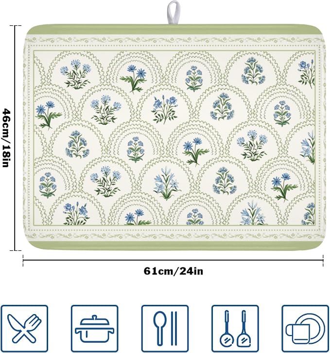 Floral Aqua