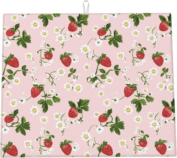 Red Strawberry White Daisy