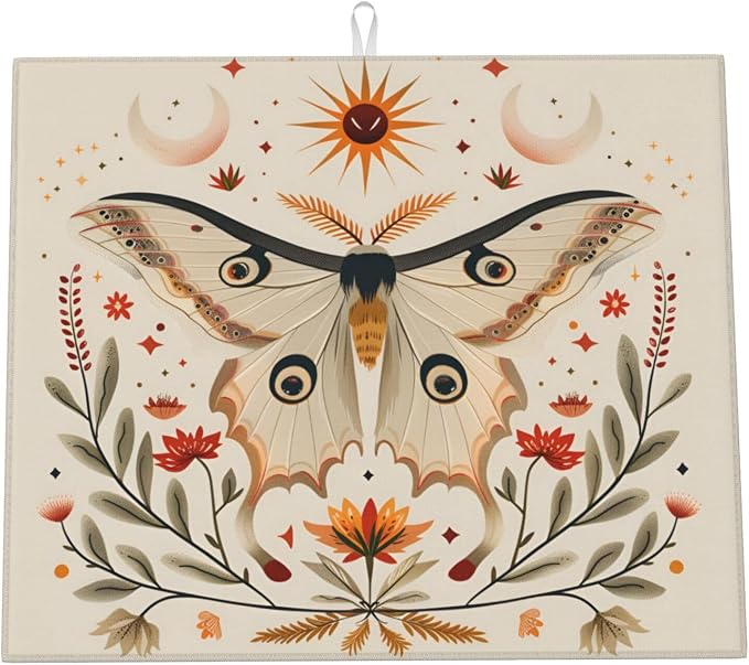 Boho Moth Sun Floral Vintage
