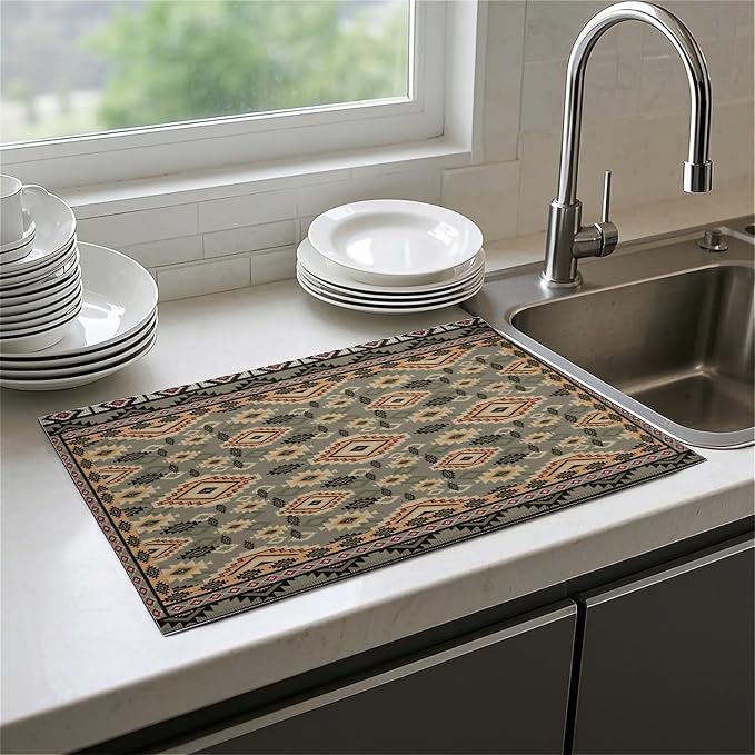 Brown Ethnic Floral Print