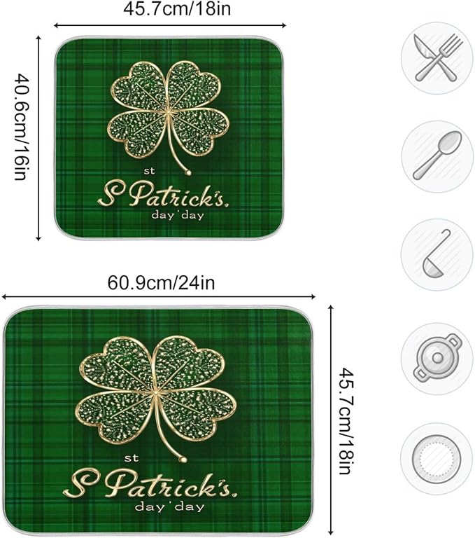 gold four-leaf clover
