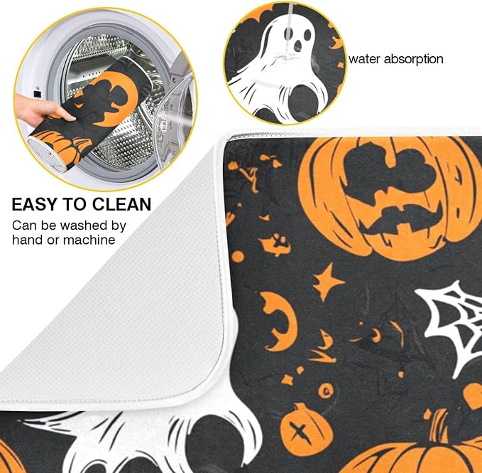 Gothic Funny Halloween Ghost and Pumpkins