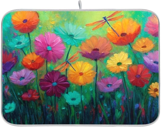 vibrant field of flowers