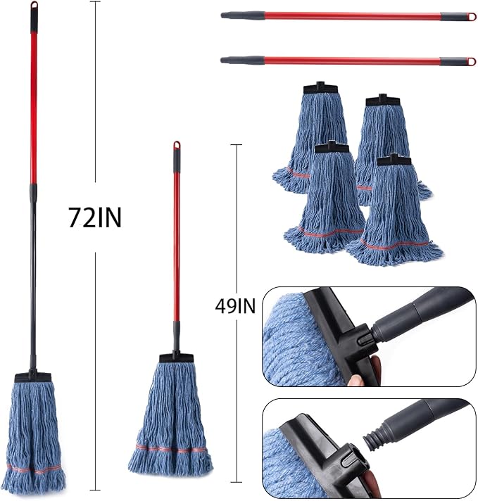 Wide Mop Stick(screw-on)