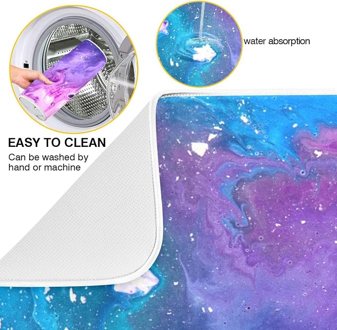 Abstract Purple Blue Marble