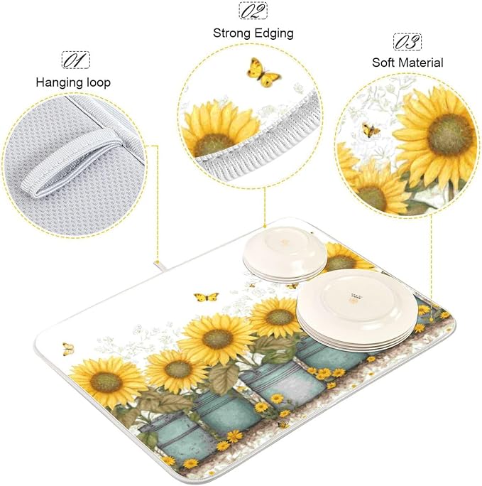 unflowers in metal cans