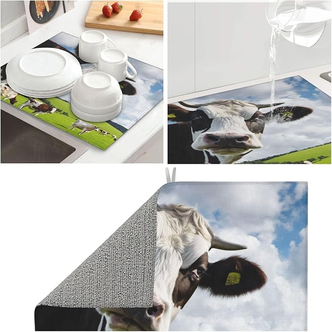 Black White Funny Cow