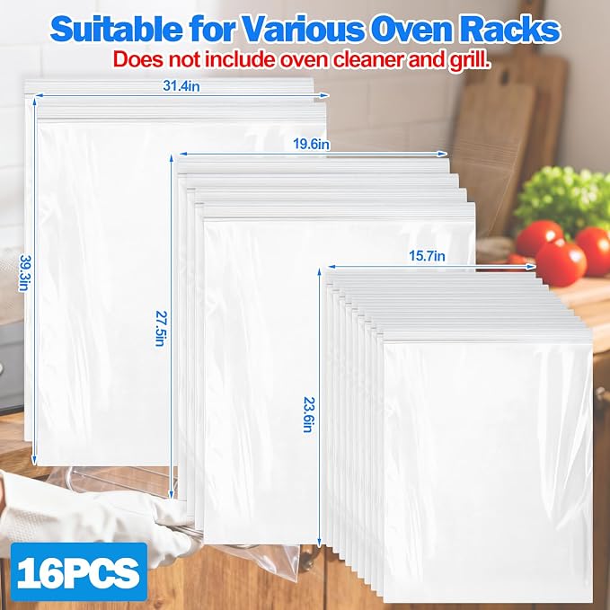16 Packs - Short Size Zipper Opening
