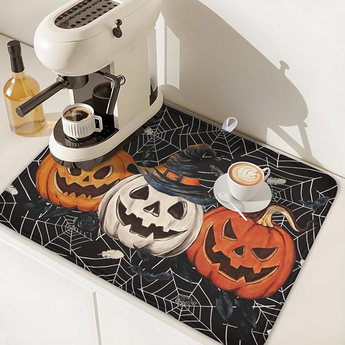Halloween-pumpkin spiderweb