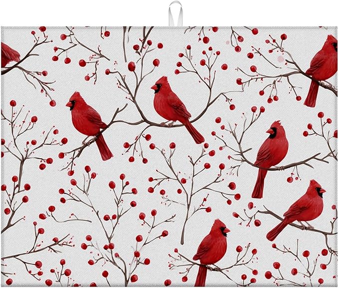 Cardinal Bird Red Berry