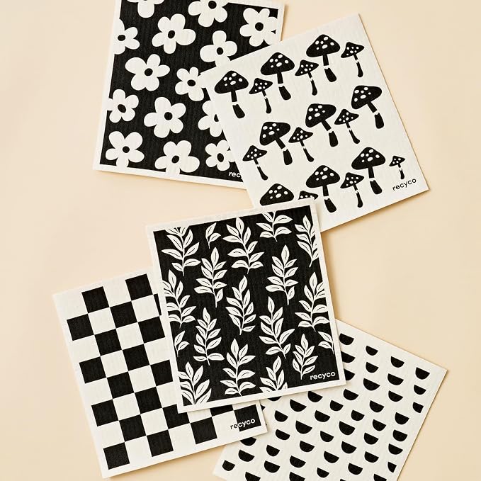 Black & White Mystic Meadows-5 Pack