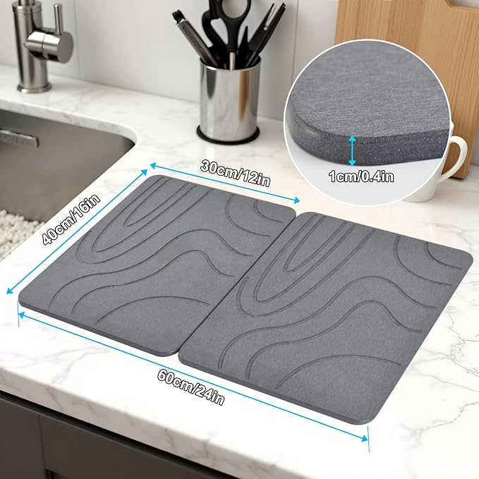Dark Gray Curved Stripes