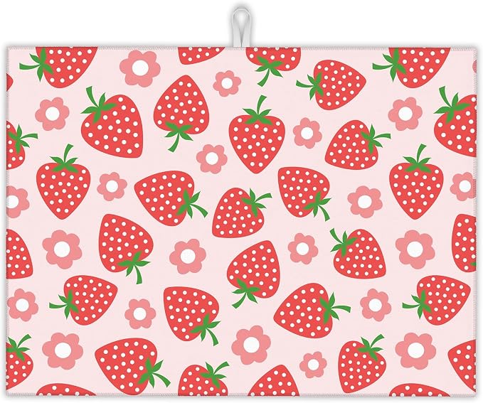 Pink Strawberry Cute Flowers