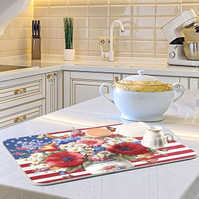 floral bouquet american flag