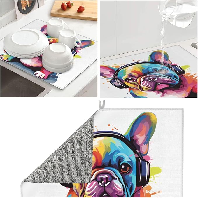 Pop Colorful French Bulldog