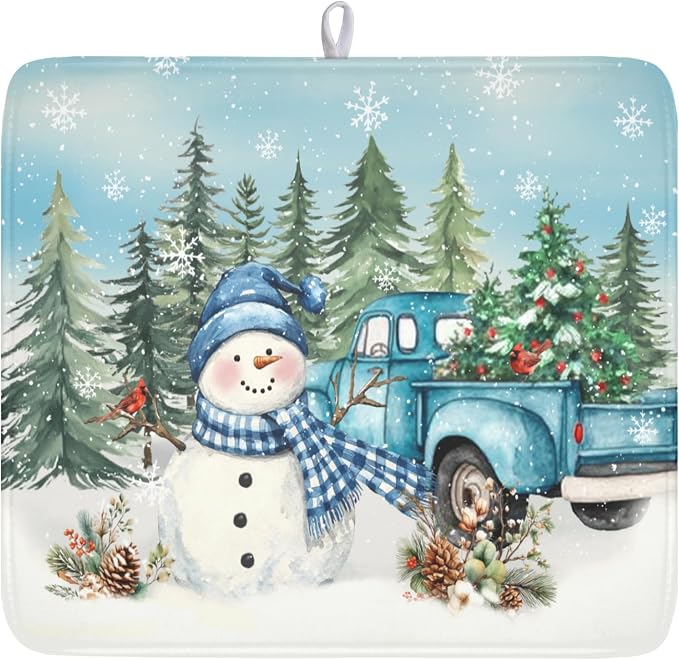 Blue Snowman Truck