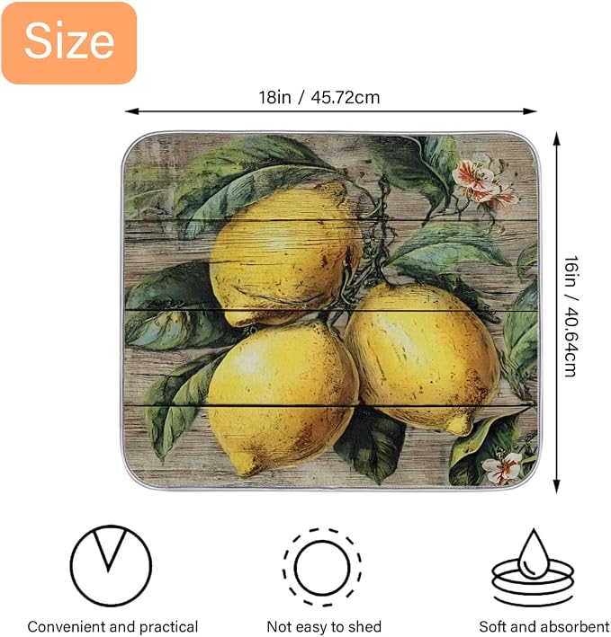 Vintage Country Wood Board Lemon