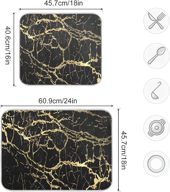 Black Gold Marble