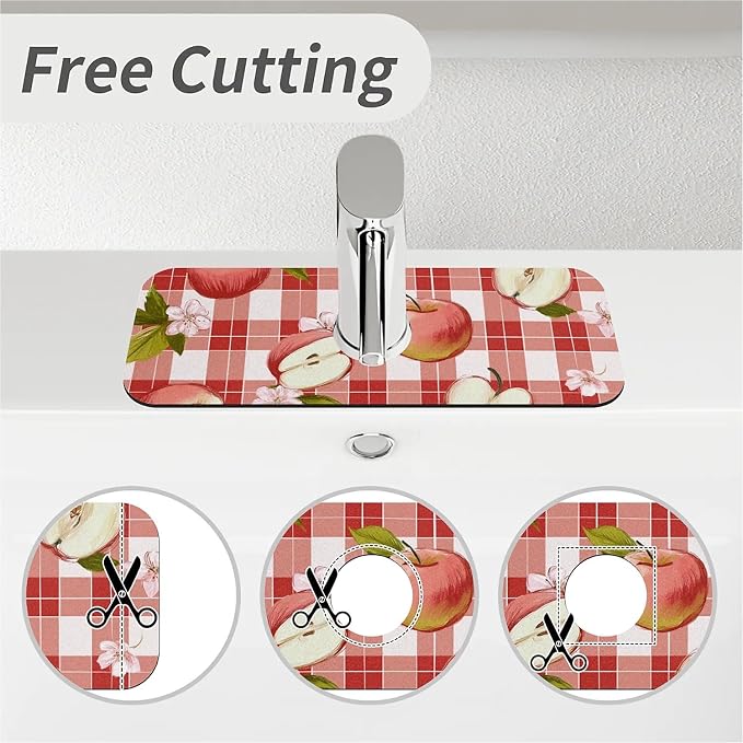 Apple-on a checkered