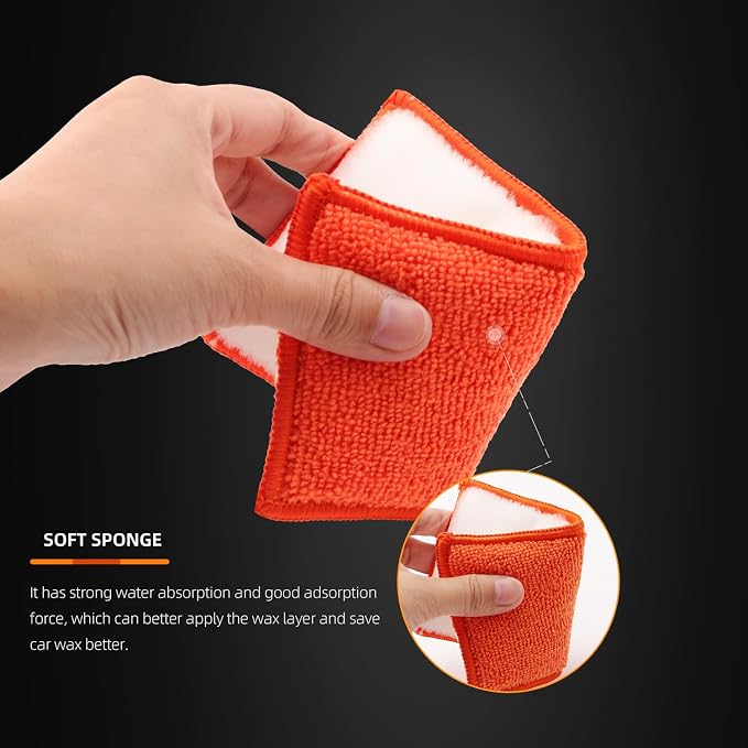 8pcs Car Interior Scrubbing Sponge