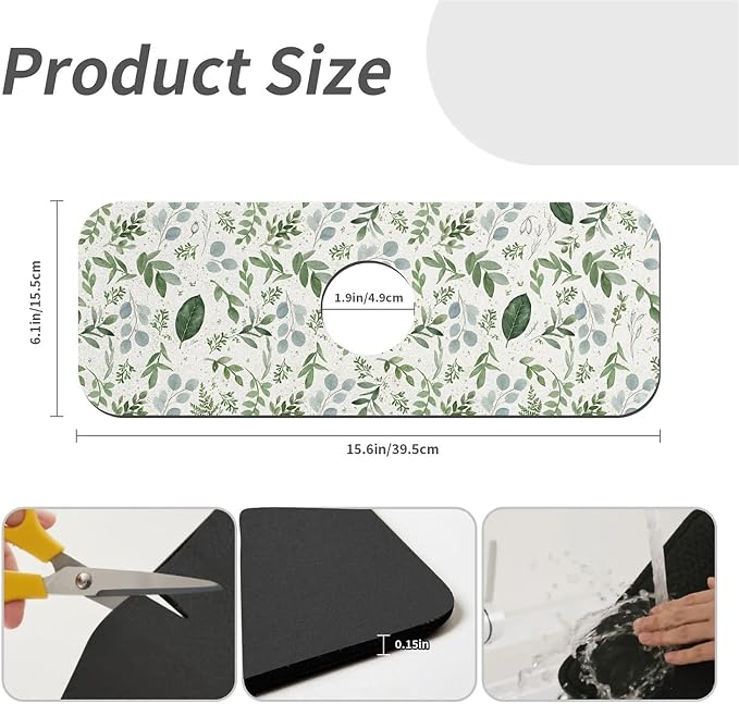 Modern Greenery Sage White