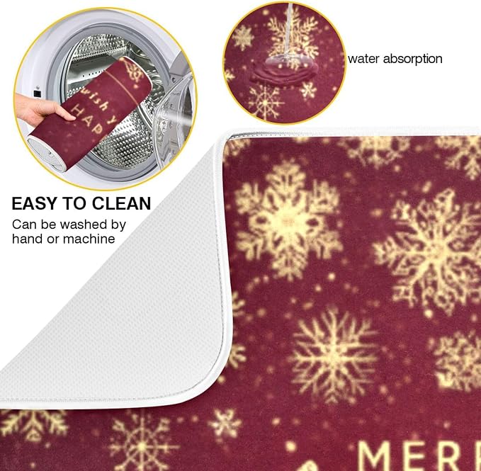 golden snowflakes merry christmas