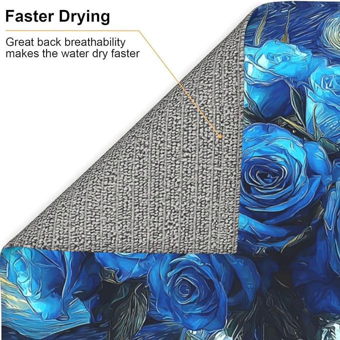 Blue Roses Starry Sky