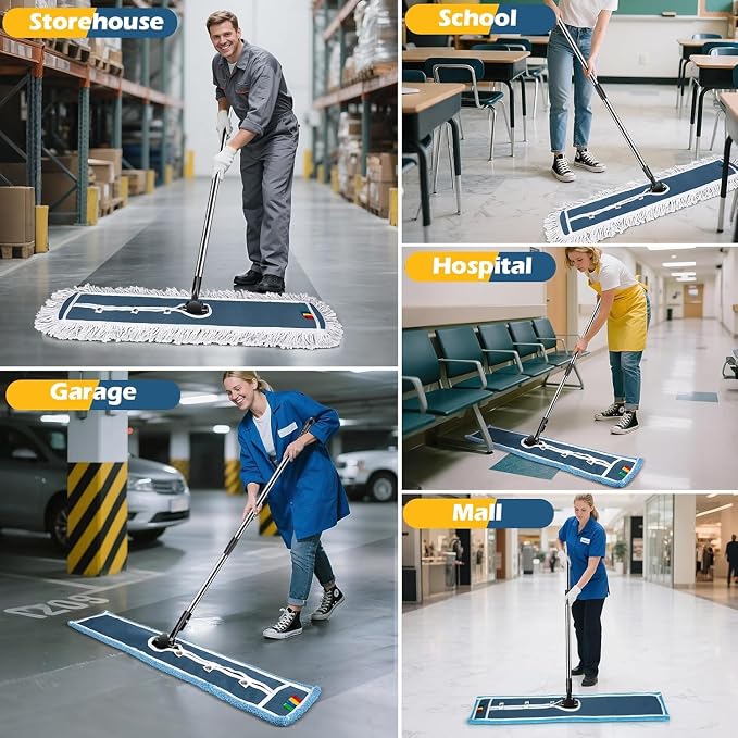 Blue(microfiber Mop Pads）