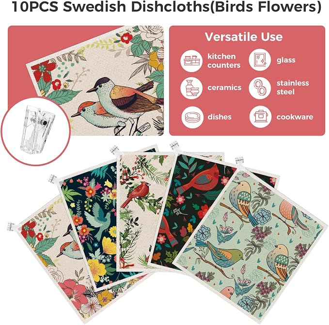 Birds Flowers