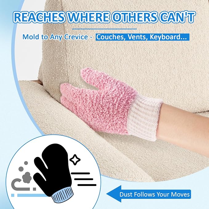 Pink Mitten + Gloves