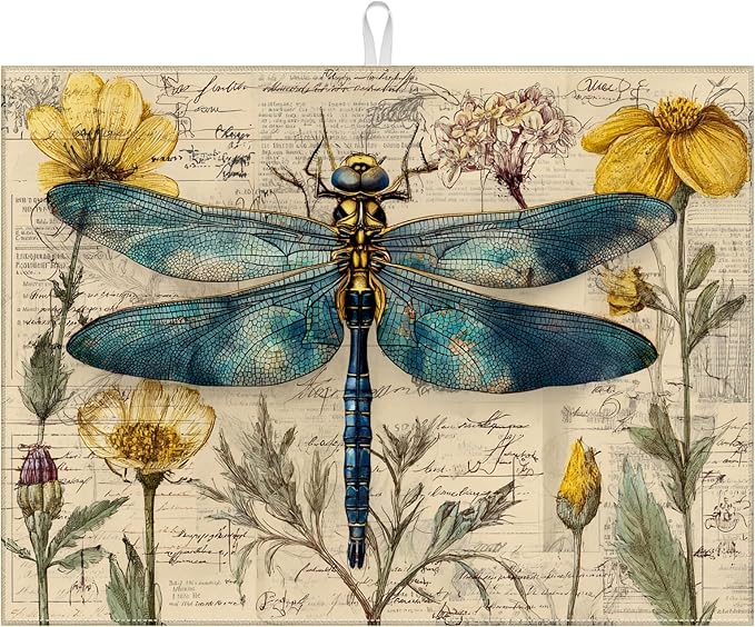 Vintage Dragonfly Floral