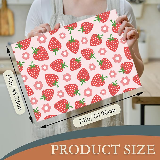 Pink Strawberry Cute Flowers