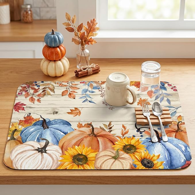 fall pumpkins-blue