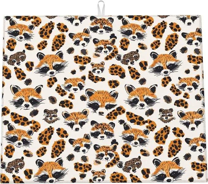 Raccoon Leopard Print