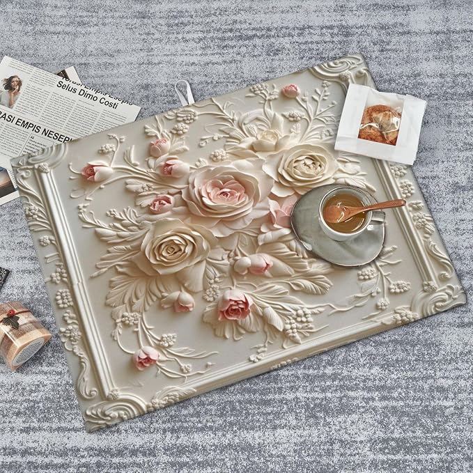 Floral Rose Embossed