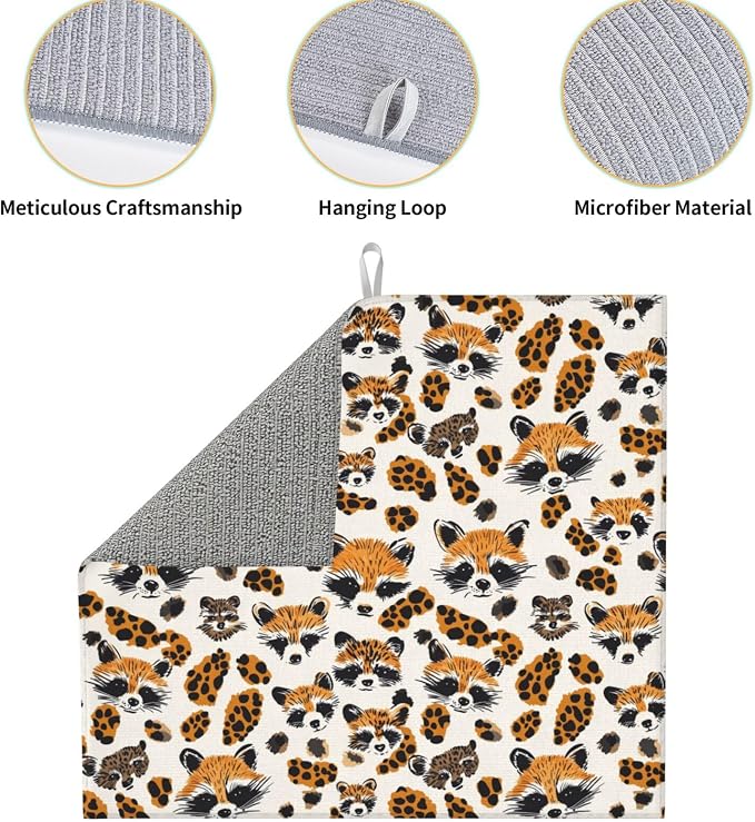 Raccoon Leopard Print