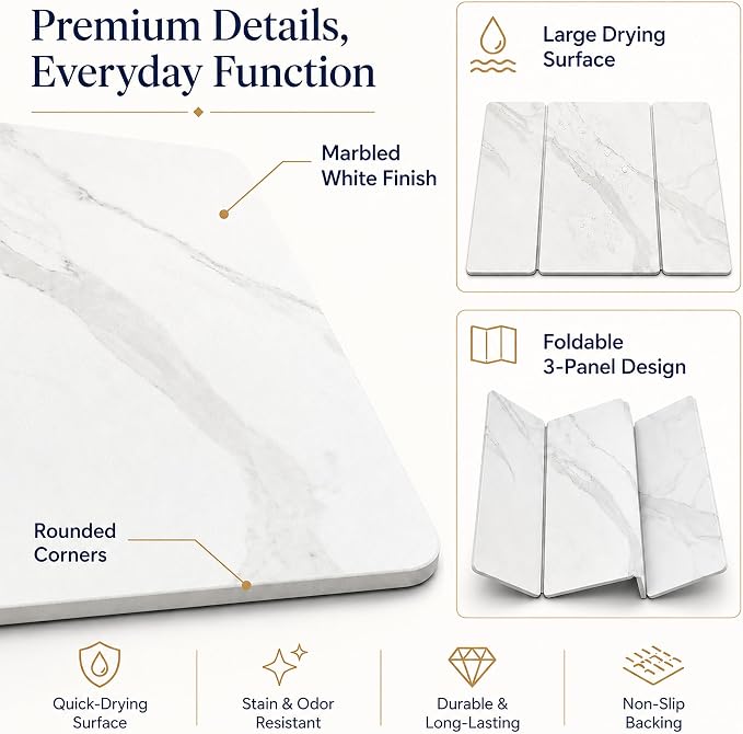 3 Folded Marbeled White