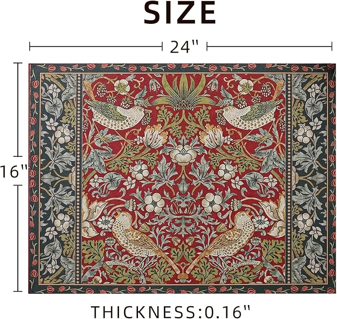 Vintage Red Floral