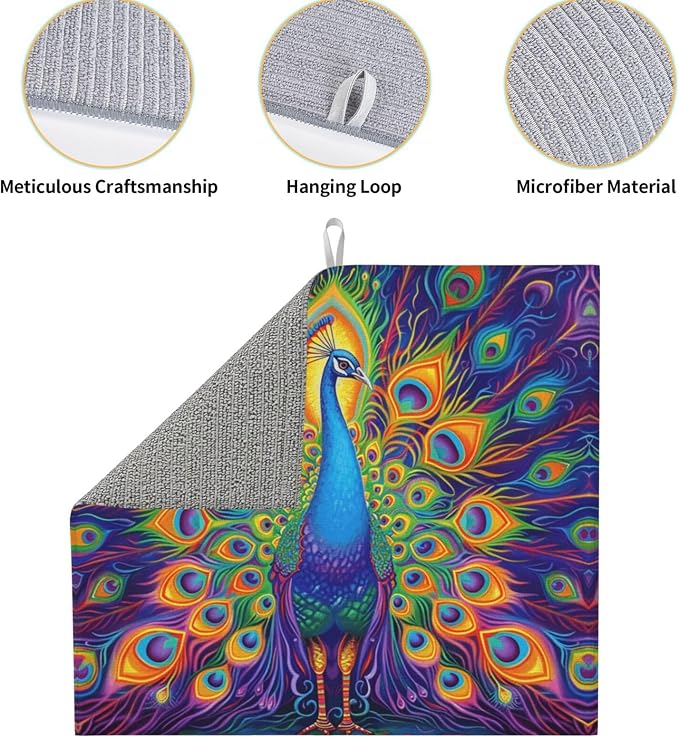 Colorful Peacock Feathers