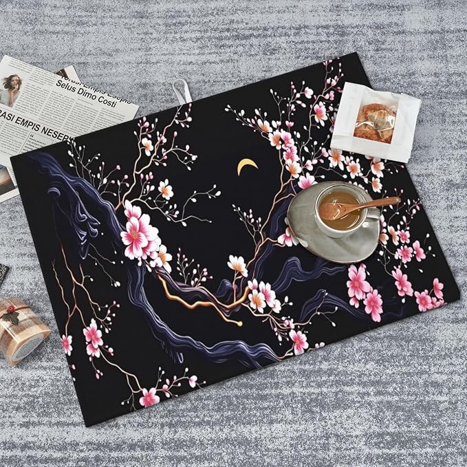 Cherry Blossom Night Moon