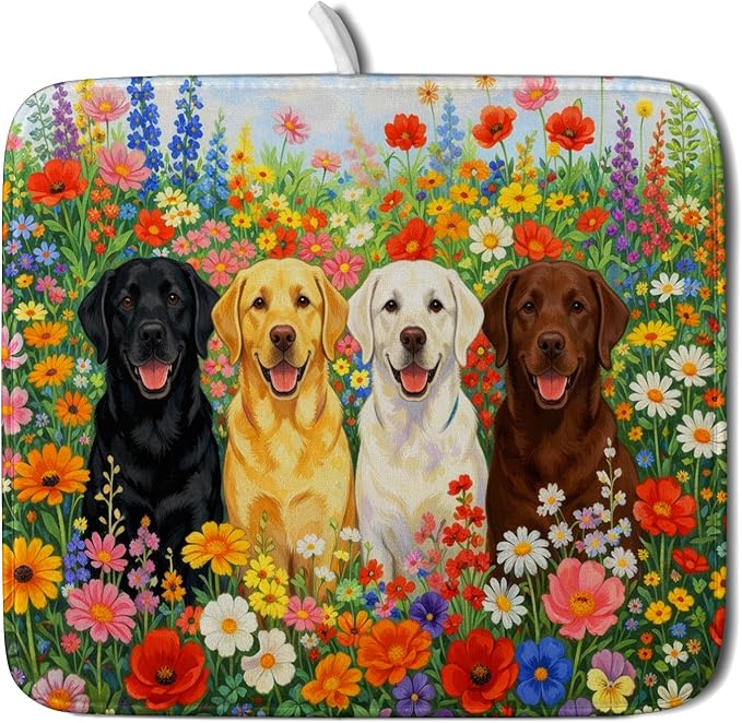 Flower Dog Colorful