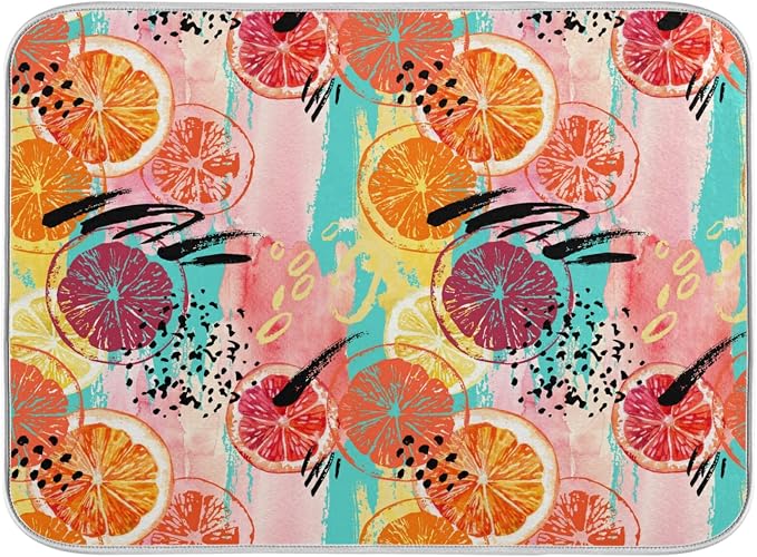 18 Colorful lemon and orange slices
