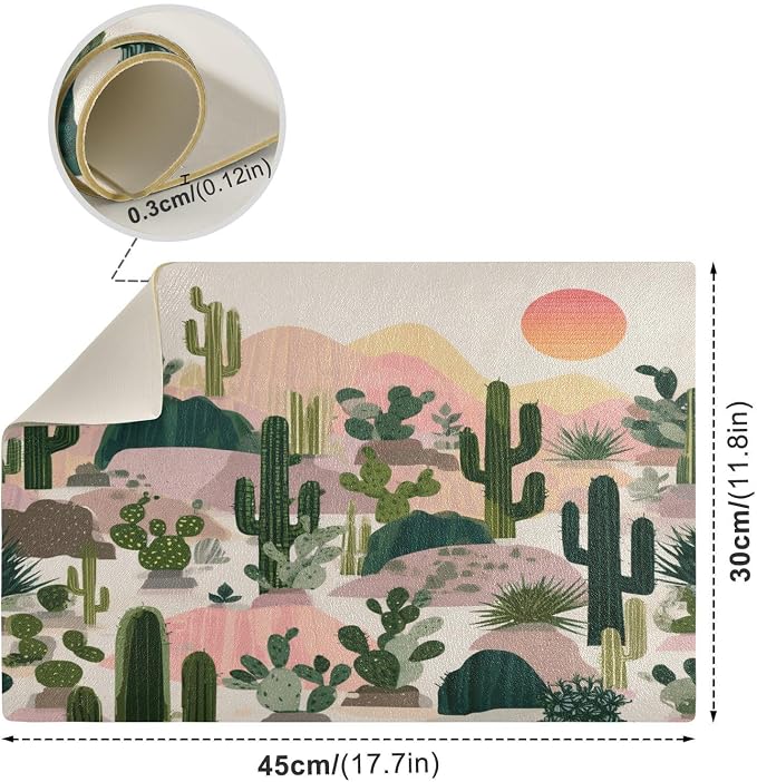 Boho Cactus Mountains and Sun