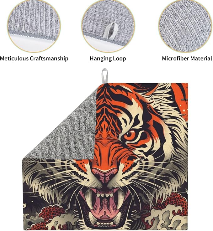 Fierce Orange Tiger Wave